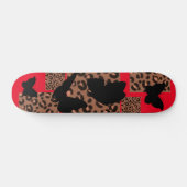 SCHALTFLÄCHE LEOPARD/CHEETAH DRUCKSKATEBOARD SKATEBOARD (Horizontal)