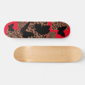 SCHALTFLÄCHE LEOPARD/CHEETAH DRUCKSKATEBOARD SKATEBOARD (Horizontal)