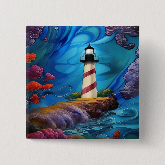 Schaltfläche Leuchtturm Button (Vorderseite)