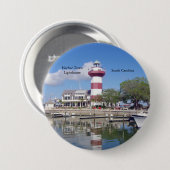 Schaltfläche "Leuchtturm in der Stadt" Button (Vorne & Hinten)