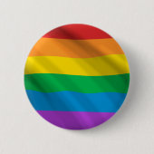 Schaltfläche "LGBT-Flag" für Regenbogen | Pinback Button (Vorderseite)