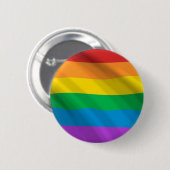 Schaltfläche "LGBT-Flag" für Regenbogen | Pinback Button (Vorne & Hinten)