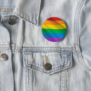 Schaltfläche "LGBT-Flag" für Regenbogen   Pinback Button
