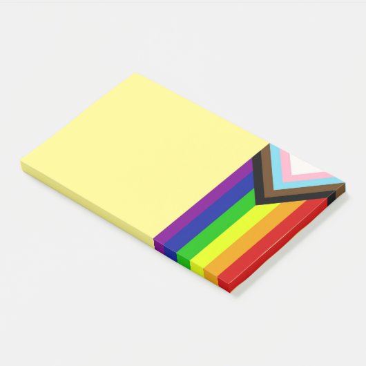 Schaltfläche "LGBTQ+-Pride" - Anmerkungen Post-it Klebezettel (angewinkelt)