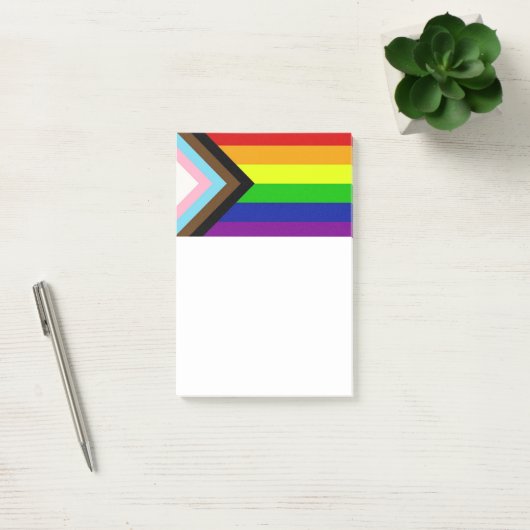 Schaltfläche "LGBTQ+-Pride" - Anmerkungen Post-it Klebezettel (Büro)