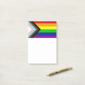 Schaltfläche "LGBTQ+-Pride" - Anmerkungen Post-it Klebezettel (Auf Schreibtisch)