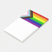 Schaltfläche "LGBTQ+-Pride" - Anmerkungen Post-it Klebezettel (angewinkelt)