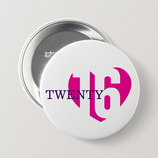 Schaltfläche Liebe 2016/Abzeichen 2016 Button (Vorne & Hinten)