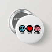 Schaltfläche Liebe Piggies Button (Vorne & Hinten)