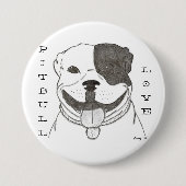 Schaltfläche Liebe Pitbull Button (Vorderseite)