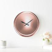 Schaltfläche "Light Pink" Große Wanduhr (Zuhause)