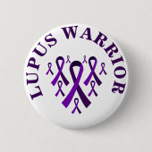 Schaltfläche "Lila Bewusstsein für den Lupus-Krieg Button (Vorderseite)