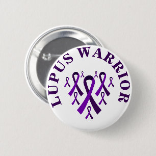 Schaltfläche "Lila Bewusstsein für den Lupus-Krieg Button