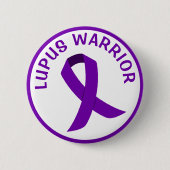 Schaltfläche "Lila Bewusstsein für den Lupus-Krieg Button (Vorderseite)