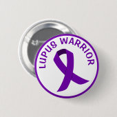 Schaltfläche "Lila Bewusstsein für den Lupus-Krieg Button (Vorne & Hinten)