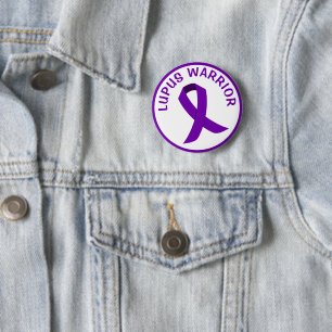 Schaltfläche "Lila Bewusstsein für den Lupus-Krieg Button