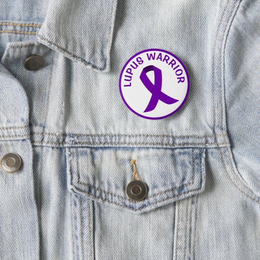 Schaltfläche "Lila Bewusstsein für den Lupus-Krieg Button (Beispiel)