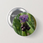 Schaltfläche "lila Blume" Button (Vorne & Hinten)