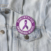Schaltfläche "lila Fibromyalgie-Aufklärung Monat" Button (Beispiel)