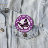 Schaltfläche "lila Fibromyalgie-Aufklärung Monat" Button (Beispiel)