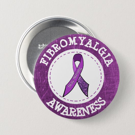 Schaltfläche "lila Fibromyalgie-Sensibilisierungsf Button (Vorne & Hinten)