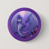 Schaltfläche "lila Ocean Mermaid" Button (Vorderseite)