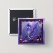 Schaltfläche "lila Ocean Mermaid" Button (Vorne & Hinten)