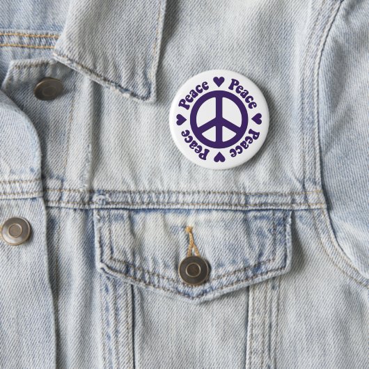Schaltfläche "lila Peace Sign" Button (Beispiel)