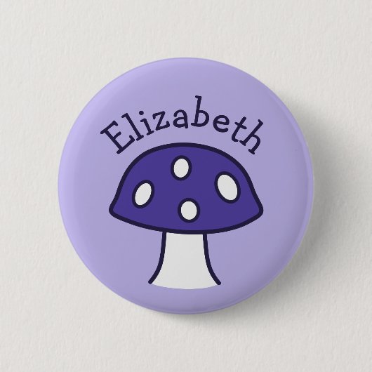 Schaltfläche "lila Pilzname" Button (Vorderseite)