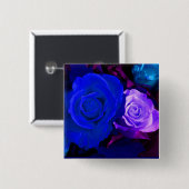 Schaltfläche Lila Rose Blau - Anpassbar Button (Vorne & Hinten)