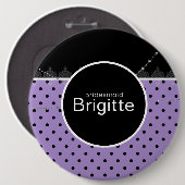 Schaltfläche "lila & schwarz" button (Vorne & Hinten)