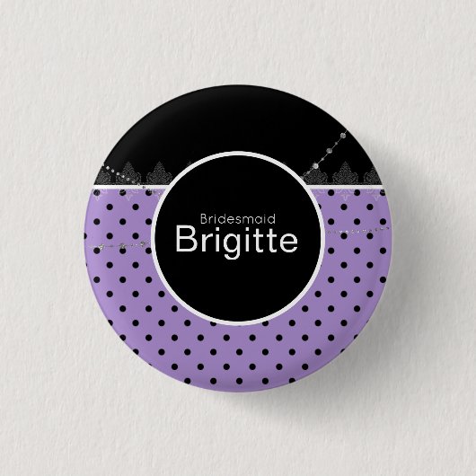Schaltfläche "lila & schwarz" button (Vorderseite)