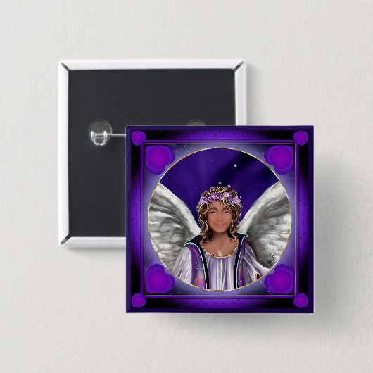 Schaltfläche "lila Soul" Button (Vorne & Hinten)