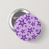 Schaltfläche "lila Sterne" blasser lila Button (Vorne & Hinten)