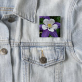 Schaltfläche "Lila und weiße Blume" Button (Beispiel)