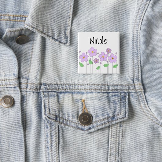 Schaltfläche Lilac-Blume Button (Beispiel)