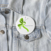 Schaltfläche "Lime Green Awareness Ribbon Butterfl Button (Beispiel)