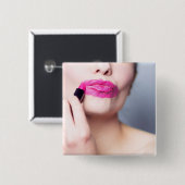 Schaltfläche "Lipstick mit falsch" Button (Vorne & Hinten)