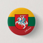 Schaltfläche Litauen, Patrioten litauische Flaggen Button (Vorderseite)