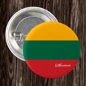 Schaltfläche Litauen, patriotische litauische Flag Button