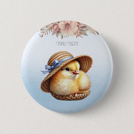 Schaltfläche "Little Chick Blue Ribbon" Button (Vorderseite)