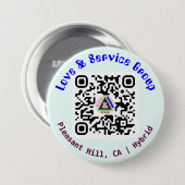 Schaltfläche "LNS Linktree QR-Code" Blau Button (Vorne & Hinten)