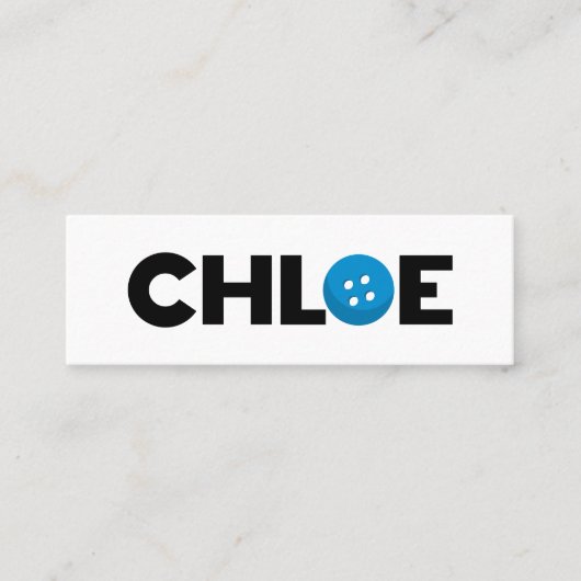 Schaltfläche Locken Mini Visitenkarte (Vorderseite)