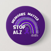 Schaltfläche "Longest Day Alzheimer's Association  Button (Vorderseite)