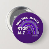 Schaltfläche "Longest Day Alzheimer's Association  Button (Vorne & Hinten)