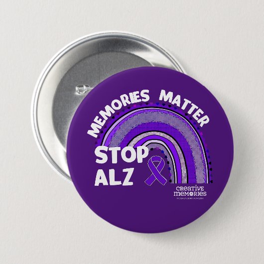 Schaltfläche "Longest Day Alzheimer's Association  Button (Vorne & Hinten)