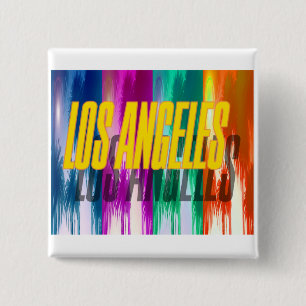 Schaltfläche "Los Angeles Colorful Palms" Button