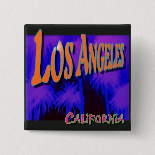 Schaltfläche "Los Angeles Night Palms" Button (Vorderseite)