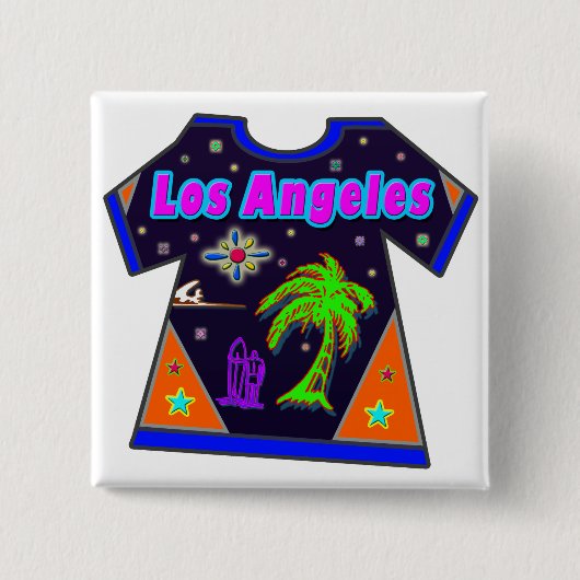 Schaltfläche "Los Angeles Vivid 2" Button (Vorderseite)