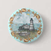 Schaltfläche Louisiana Muscheln Button (Vorderseite)